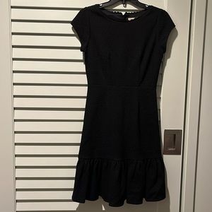 REBECCA TAYLOR. black short sleeve cocktail dress. Size 0. NWT